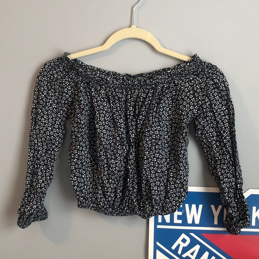 Brandy Melville Floral Off Shoulder Top